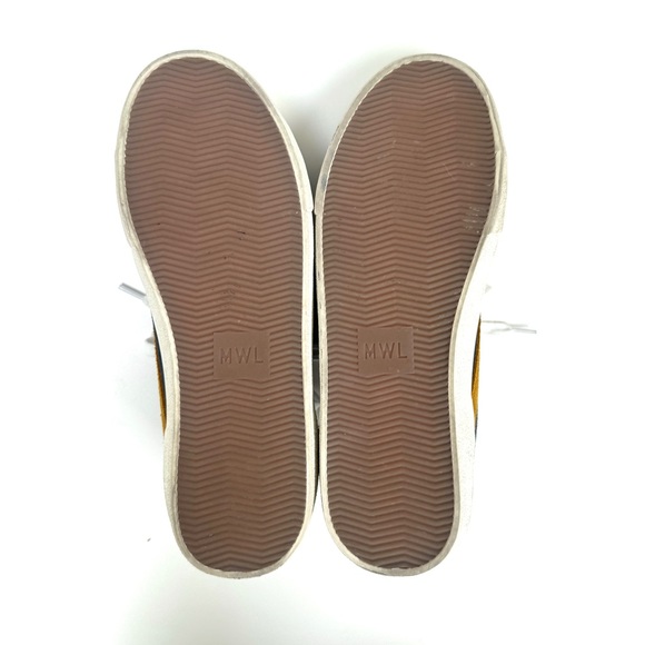 Madewell Sidewalk Suede Low Top Sneaker Navy/Gold Women’s Size 7 Nightfall - Picture 8 of 10